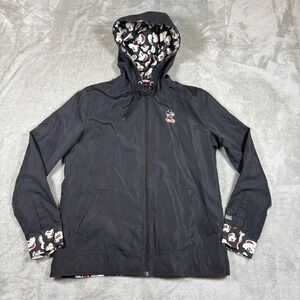 Disney Parks Windbreaker Women XS Mickey Mouse Rain Jacket Disneyland Full Zip